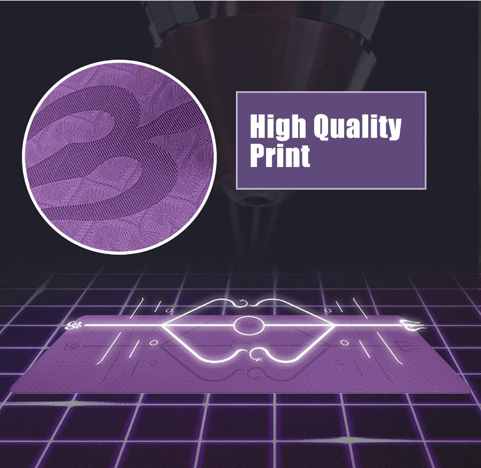 Yoga Mat with Position Line