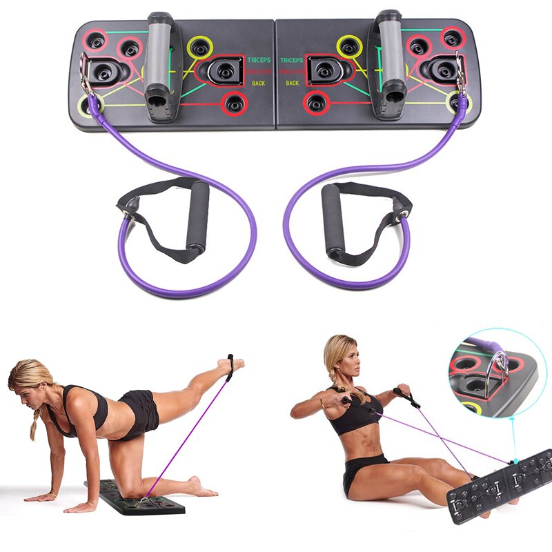9 in 1 Push Up Board with Multifunction Body Building Fitness Exercise