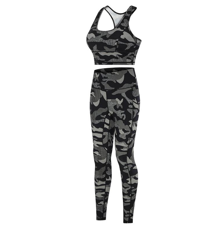 Women Camouflage Printed Workout Clothes