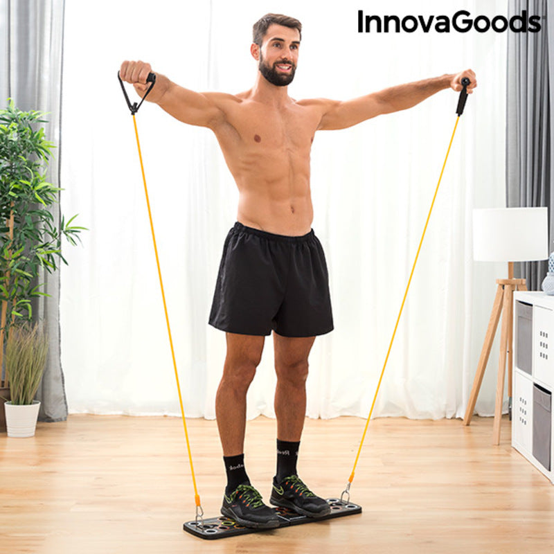 Push-Up Board with Resistance Bands