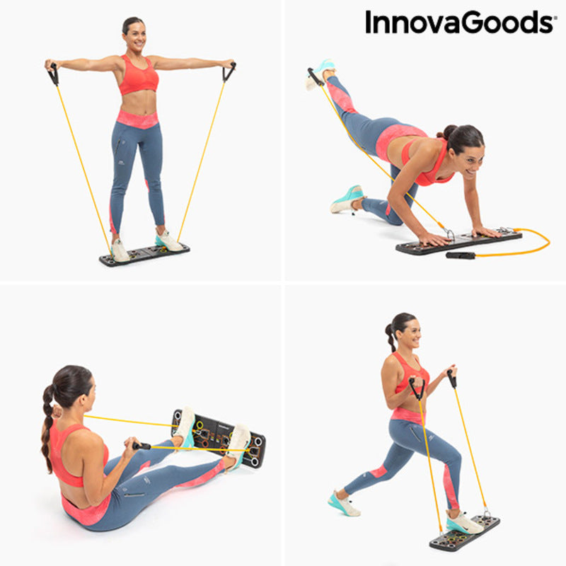 Push-Up Board with Resistance Bands