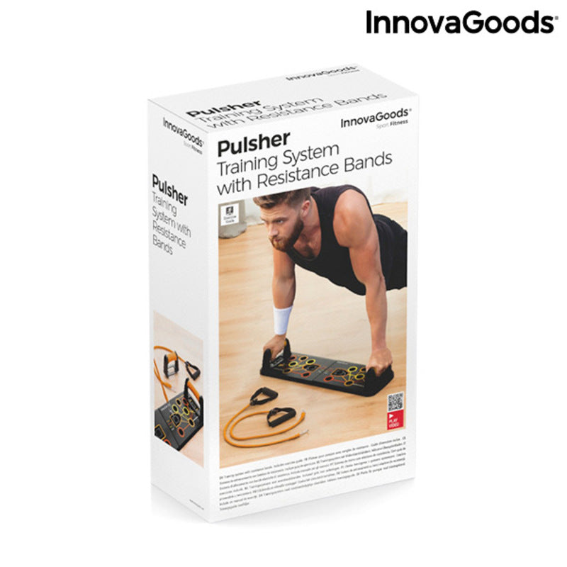 Push-Up Board with Resistance Bands