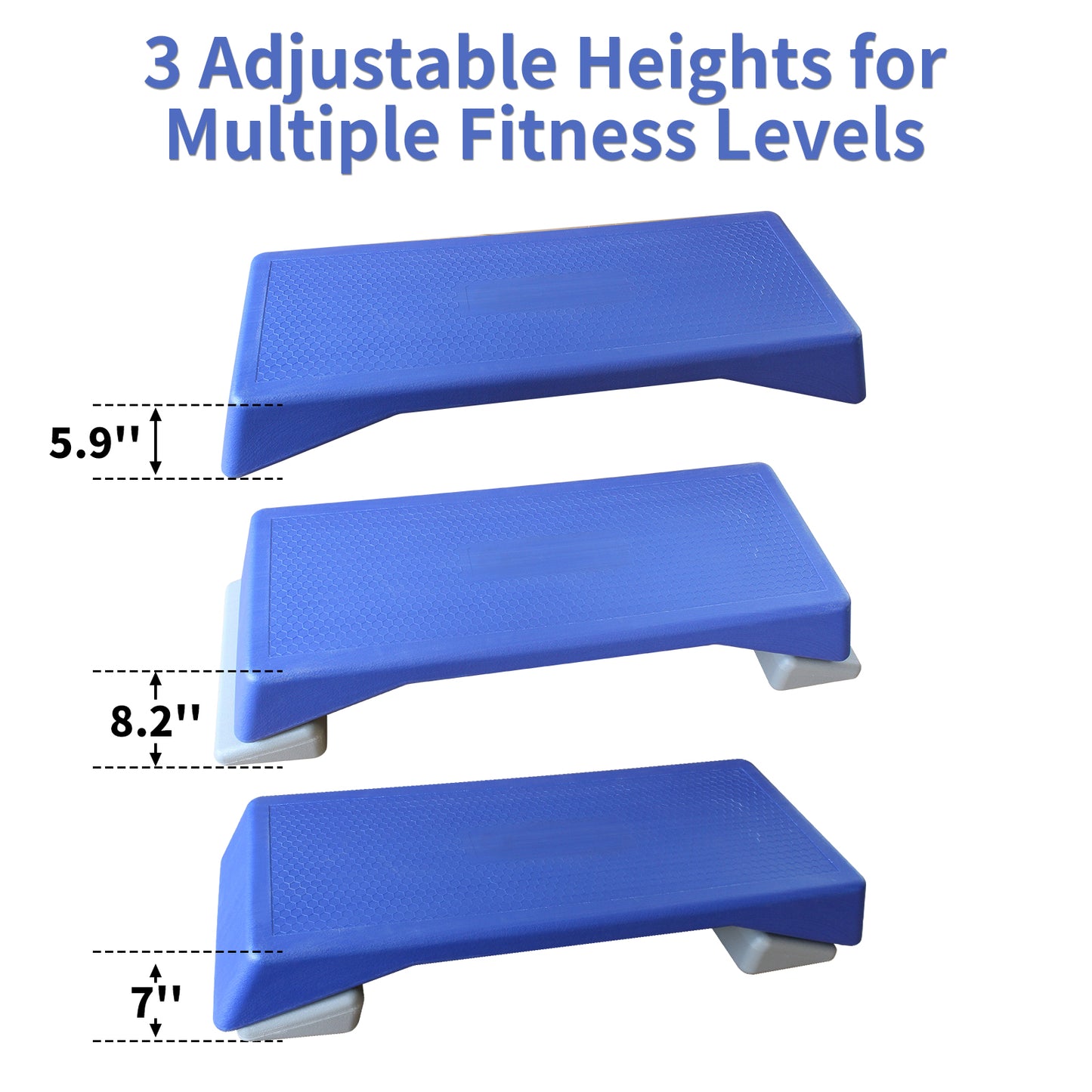 Aerobics Step Platform Height-Adjustable