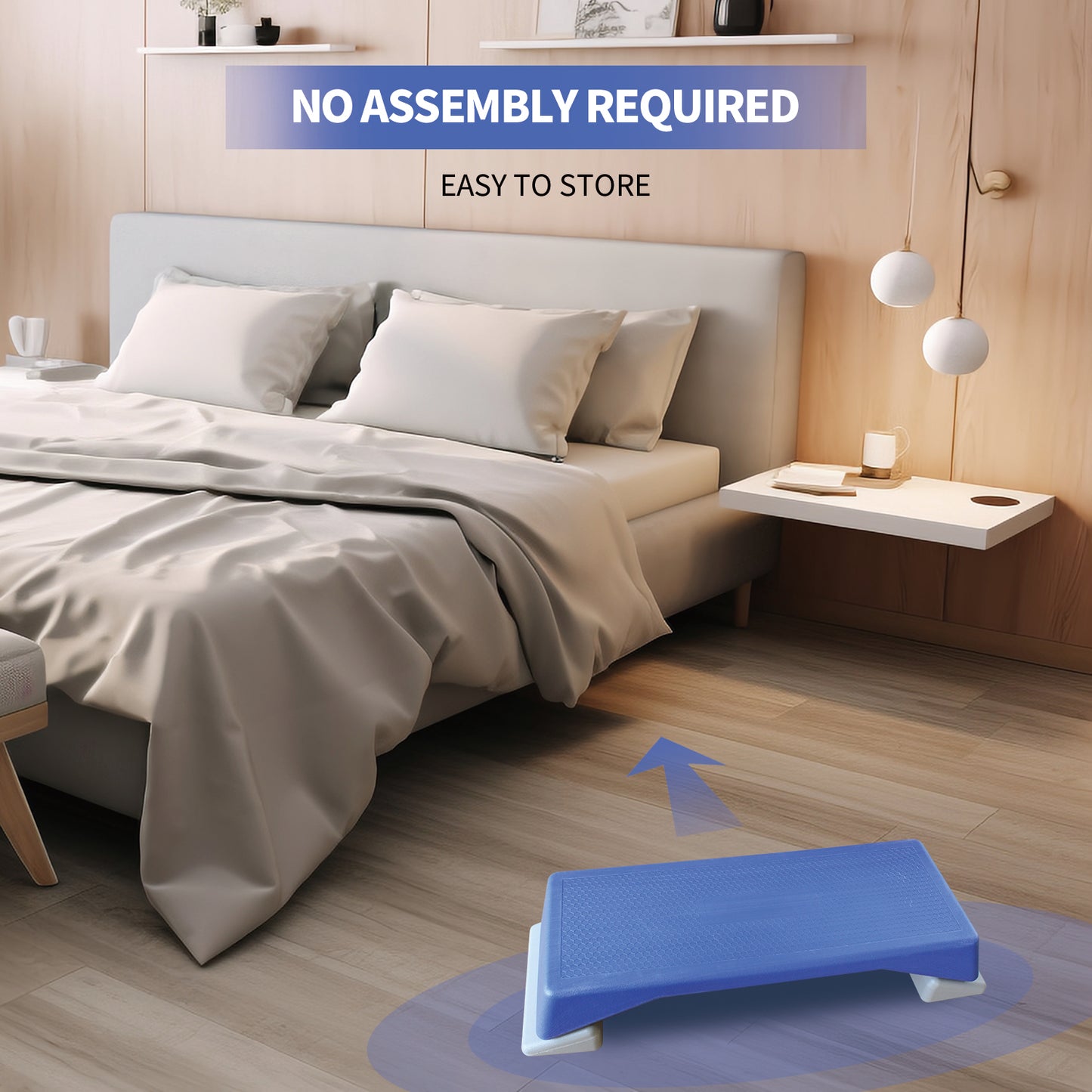 Aerobics Step Platform Height-Adjustable