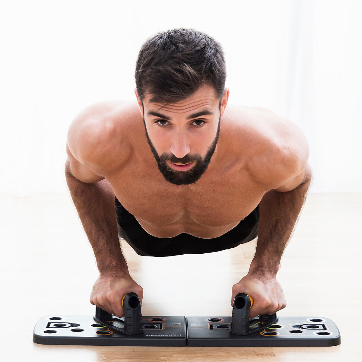 Push-Up Board with Resistance Bands