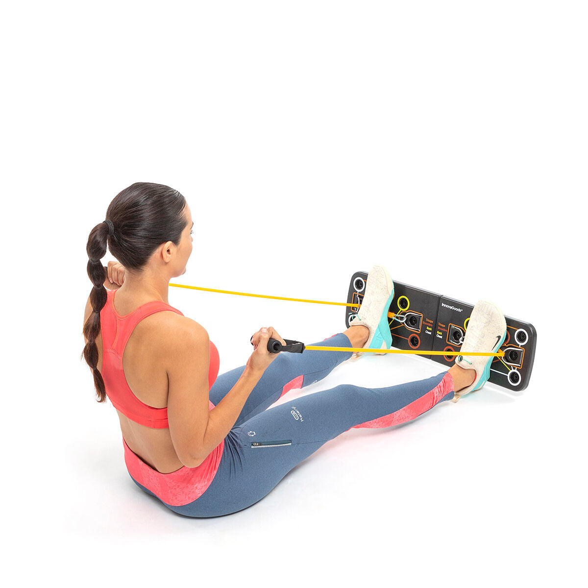 Push-Up Board with Resistance Bands