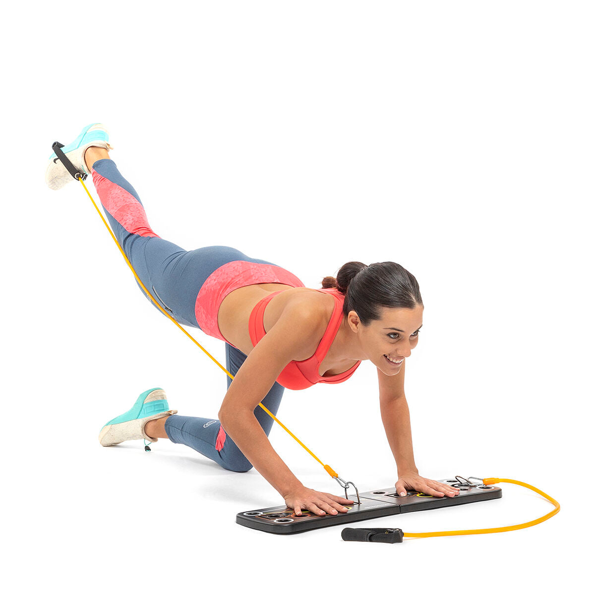 Push-Up Board with Resistance Bands