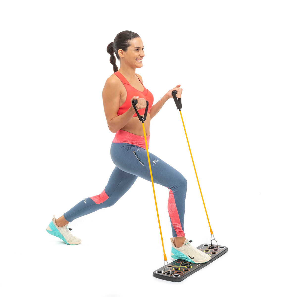 Push-Up Board with Resistance Bands