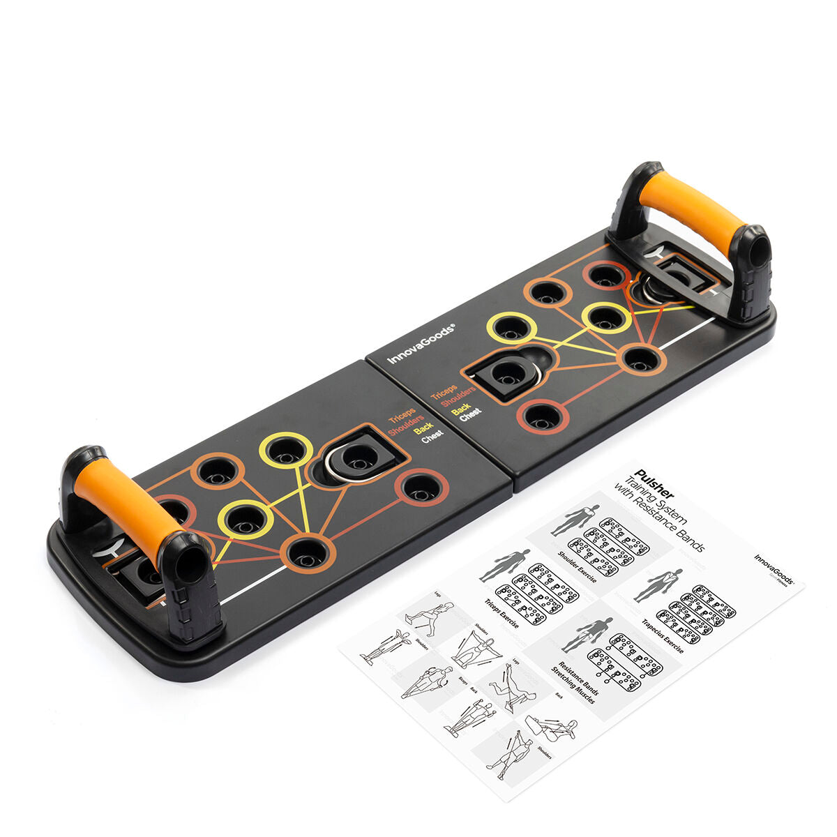 Push-Up Board with Resistance Bands
