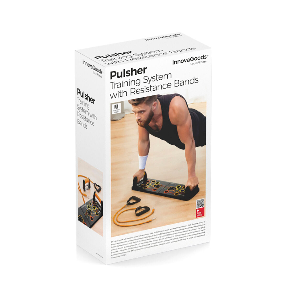 Push-Up Board with Resistance Bands