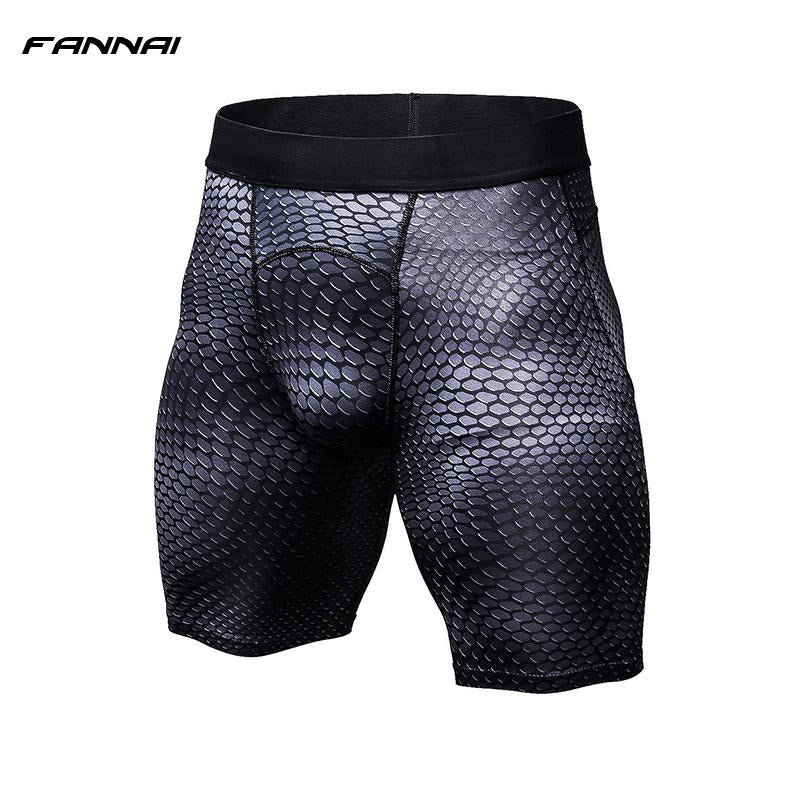 FANNAI Men's Sport Tight running Short Elastic Waist Shorts Fitness Gym Workout Skinny Yoga Short Trousers