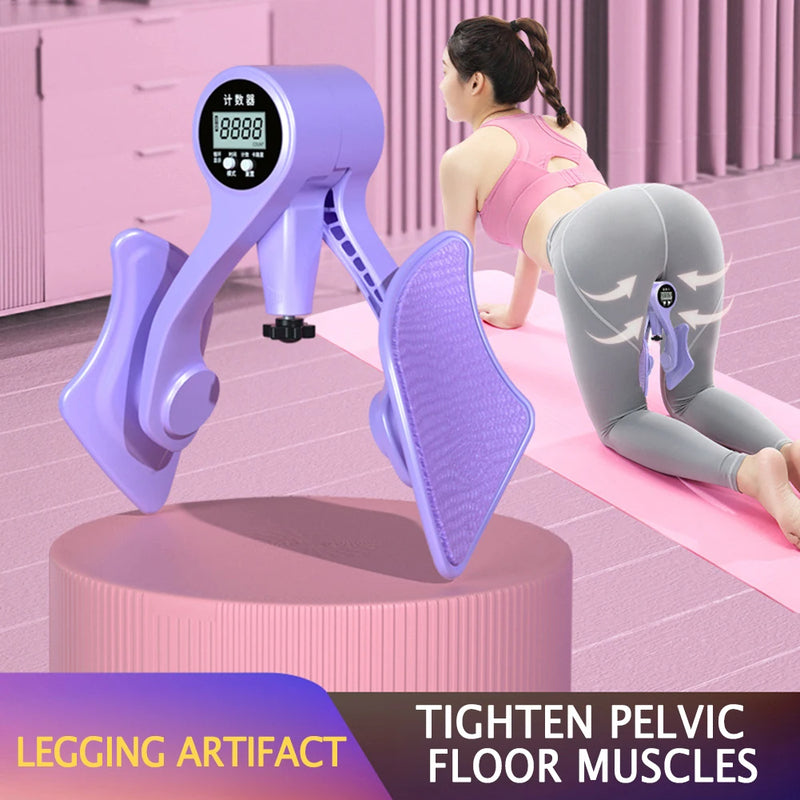 Digital Counter Hip Trainer Leg Trainers Pelvic Floor Muscle Strength Adjustable Leg Exerciser Inner Thigh Fitness Equipment