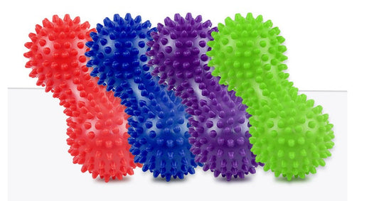 1pcs  4 Colors Yoga Peanut Shape Massage Durable PVC Spiky Massage Ball, Trigger Point Sport Fitness Hand Foot Pain Relief