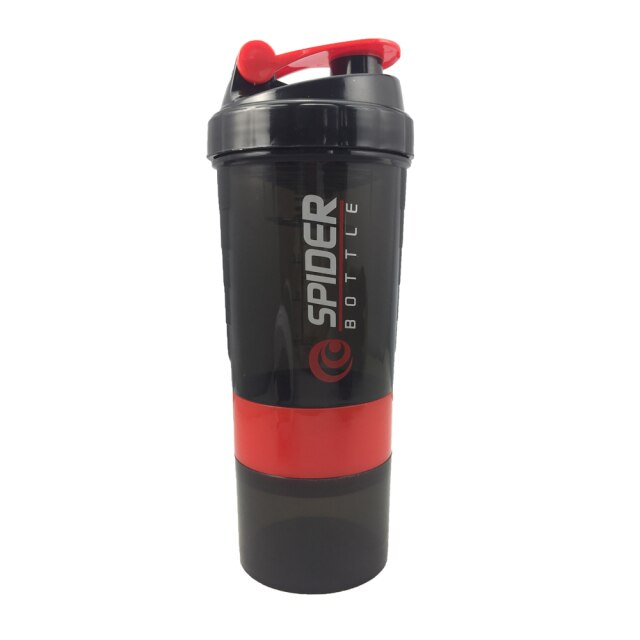 Sports Shaker Bottle Whey Protein Powder Mixing Bottle Sports Nutrition Protein Shaker Fitness Water Bottle With Three-layer