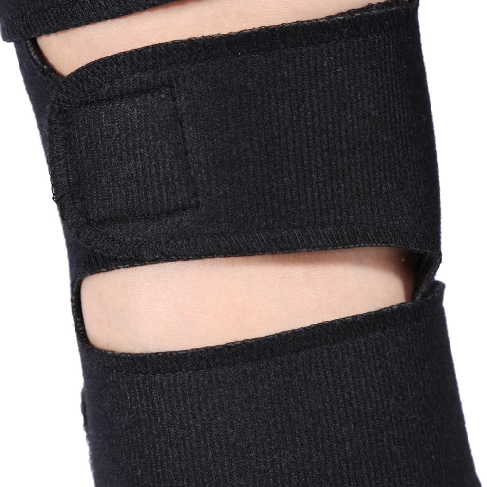 1 Pair Tourmaline Self Heating Knee Pads Magnetic Therapy Kneepad Pain Relief Arthritis Brace Support Patella Knee Sleeves Pads