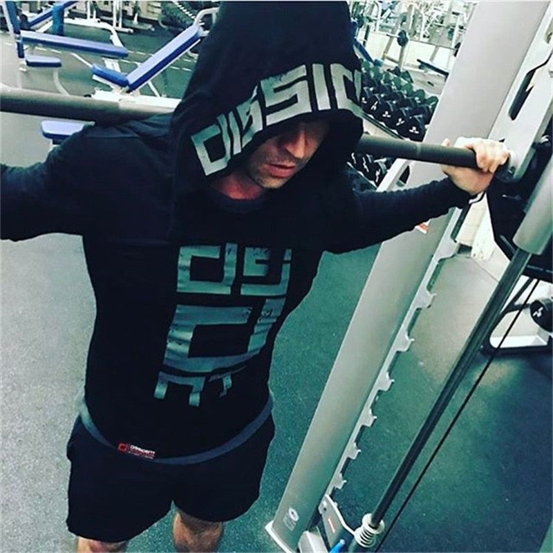 Cotton Tank Tops Hoodie Fitness Mens Bodybuilding Workout Tee fashion Muscle Male Activewear