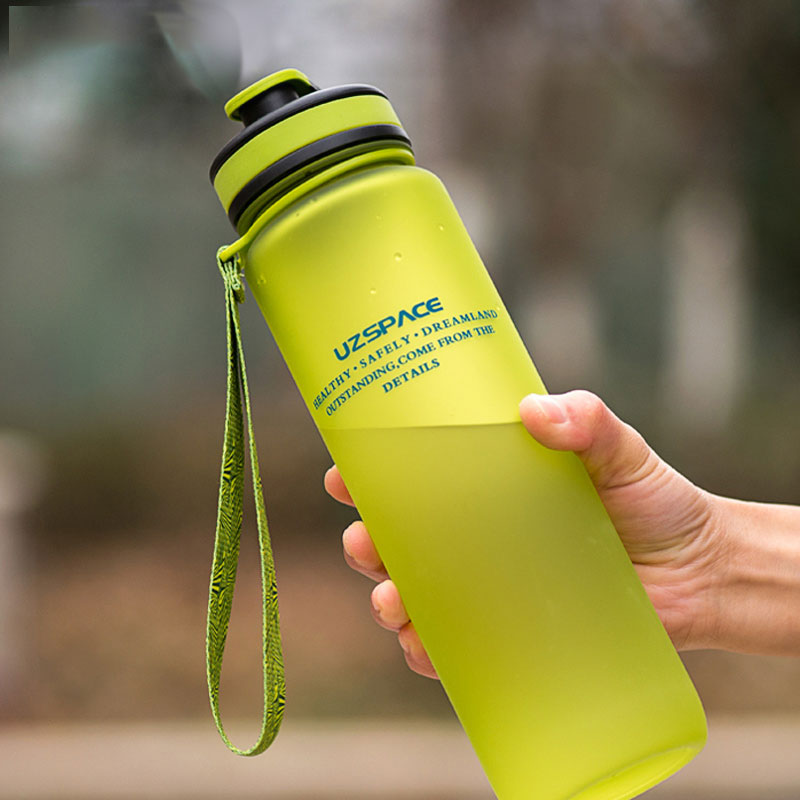 Water Bottles 650ml 1000ml Capacity Drinking Water Portable Plastic Protein Shaker My Sport Drink Bottle